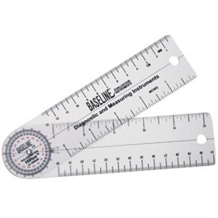 Fabrication Enterprises Fabrication Enterprises 12-1006HR 6 in. Baseline Hires 360 Degree Clear Plastic Rulongmeter 12-1006HR